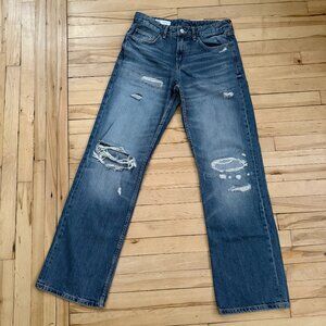 Zara Straight Leg Distressed Jean, 8R